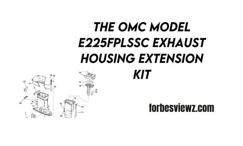 The omc model e225fplssc exhaust housing extension kit